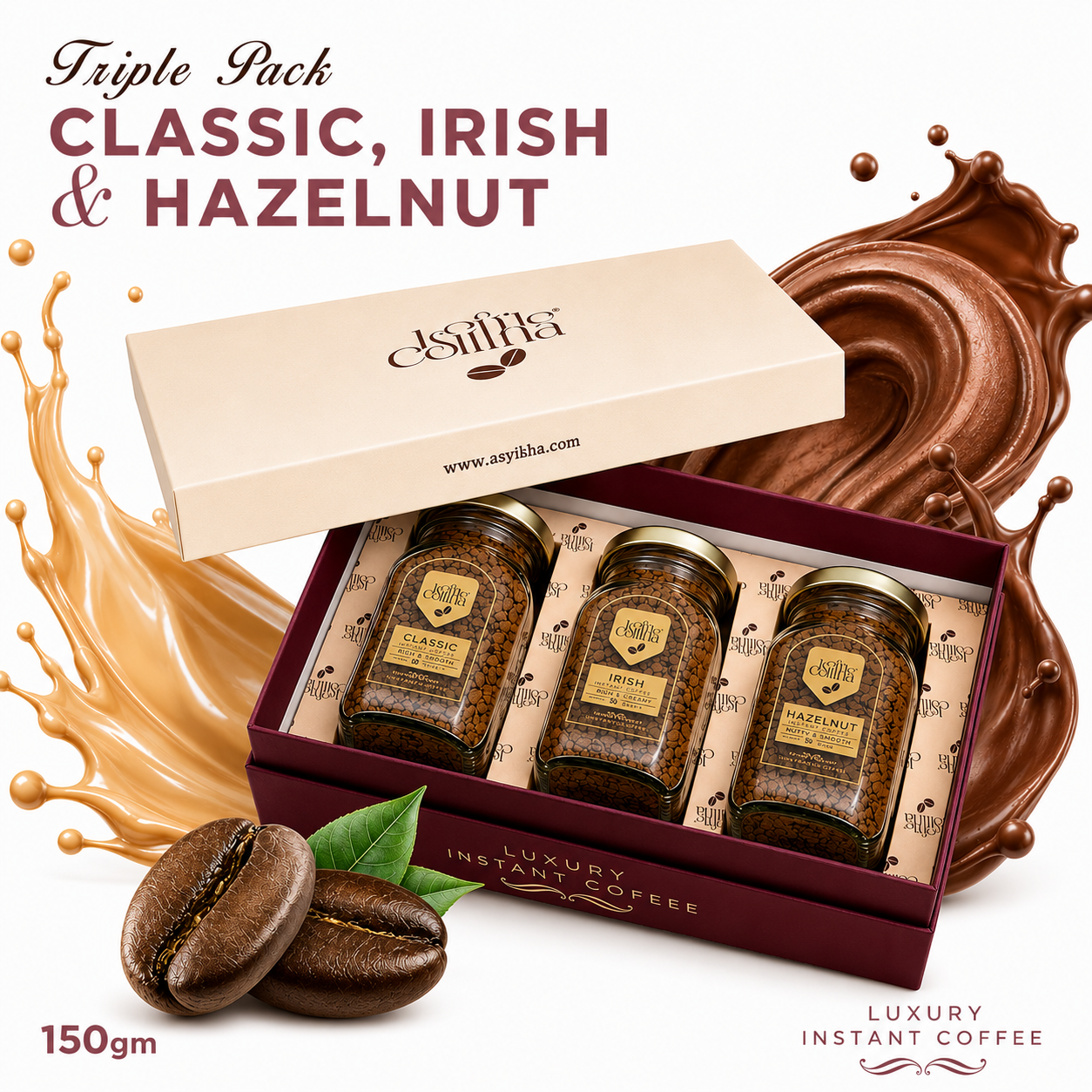 Triple Pack – Classic, Irish & Hazelnut — product shot